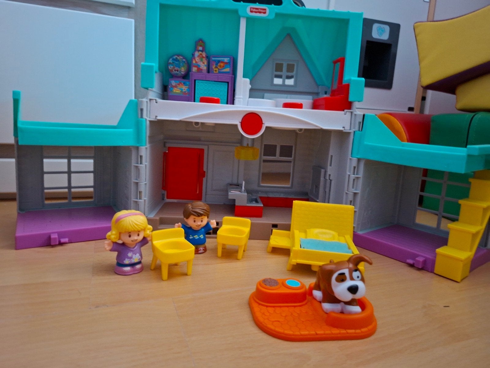 Fisher-Price Little People Huis met figuren en accessoires, Ophalen, Gebruikt, Poppenhuis