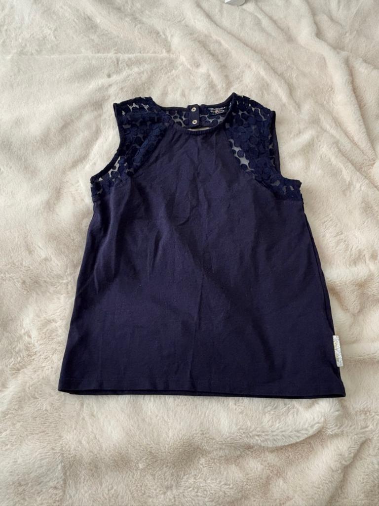 Mr. & Mrs Woods top. Donkerblauw. Maat 152, Ophalen of Verzenden, Nieuw, Meisje, Shirt of Longsleeve