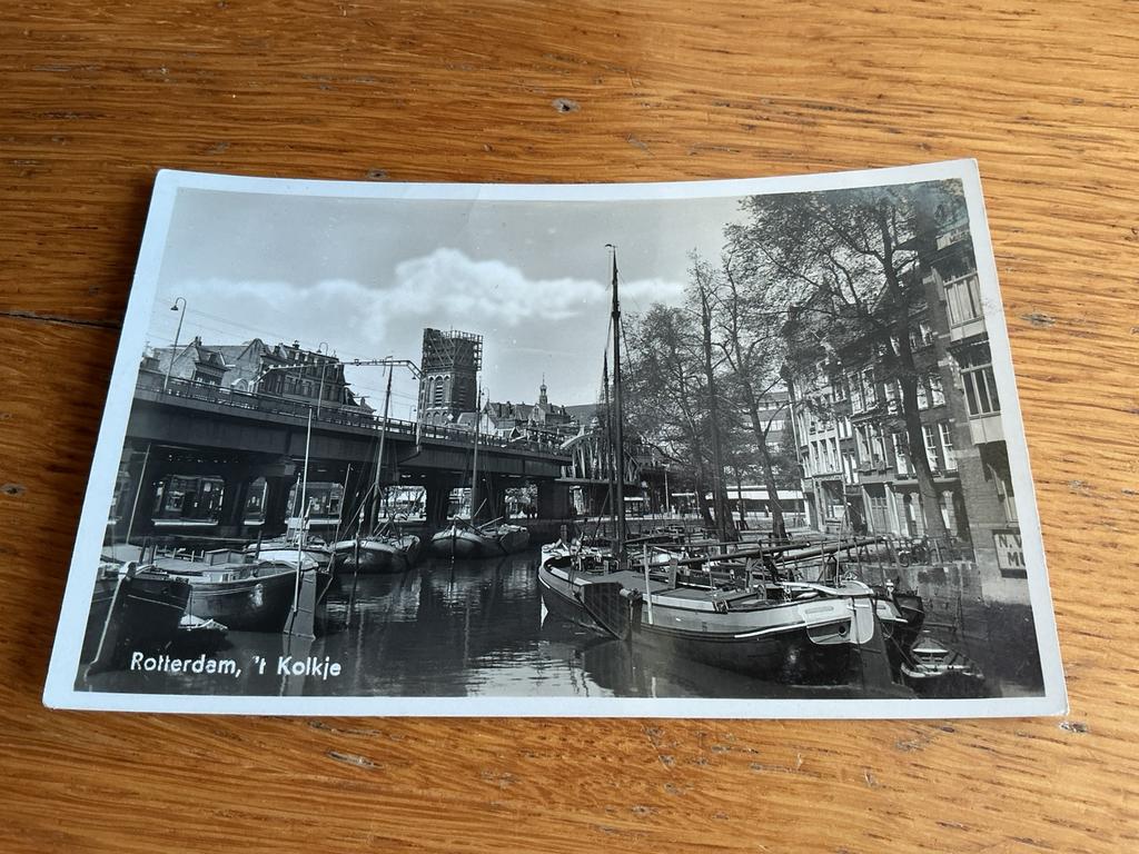 T118 Rotterdam ‘t Kolkje binnenvaart, Ophalen of Verzenden, 1940 tot 1960, Zuid-Holland