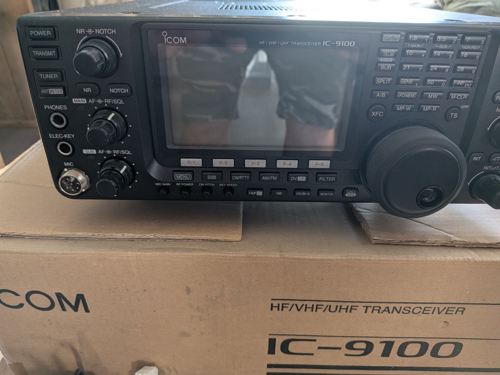 icom ic9100 vol opties, Telecommunicatie, Zenders en Ontvangers, Ophalen of Verzenden, Zo goed als nieuw, Zender en Ontvanger