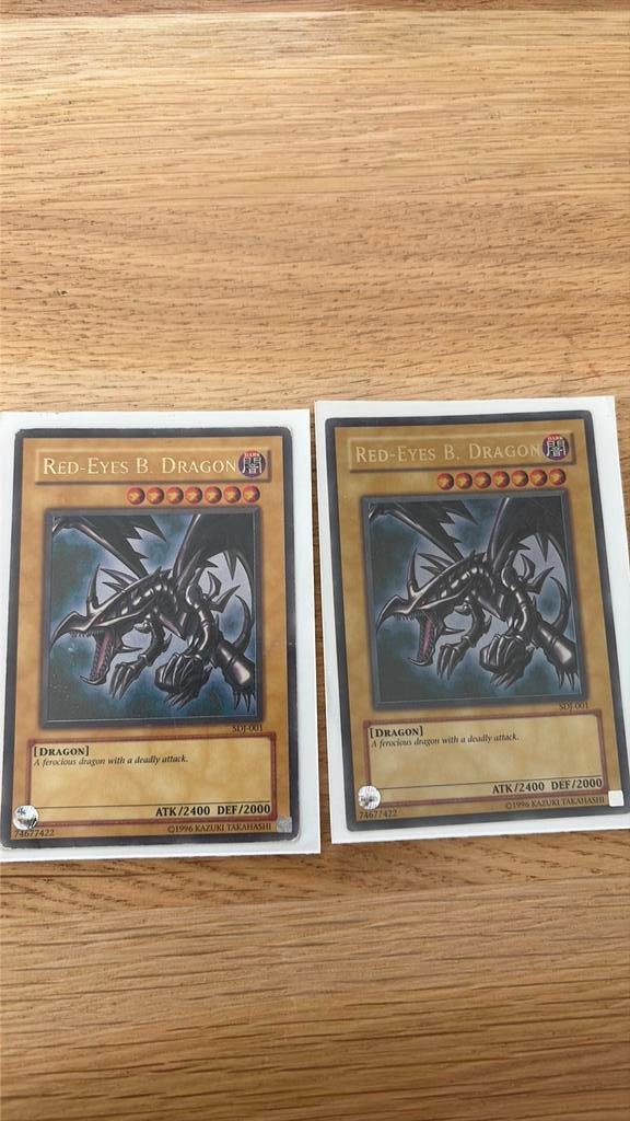 Red eyes b dragon yugioh, Ophalen of Verzenden, Zo goed als nieuw