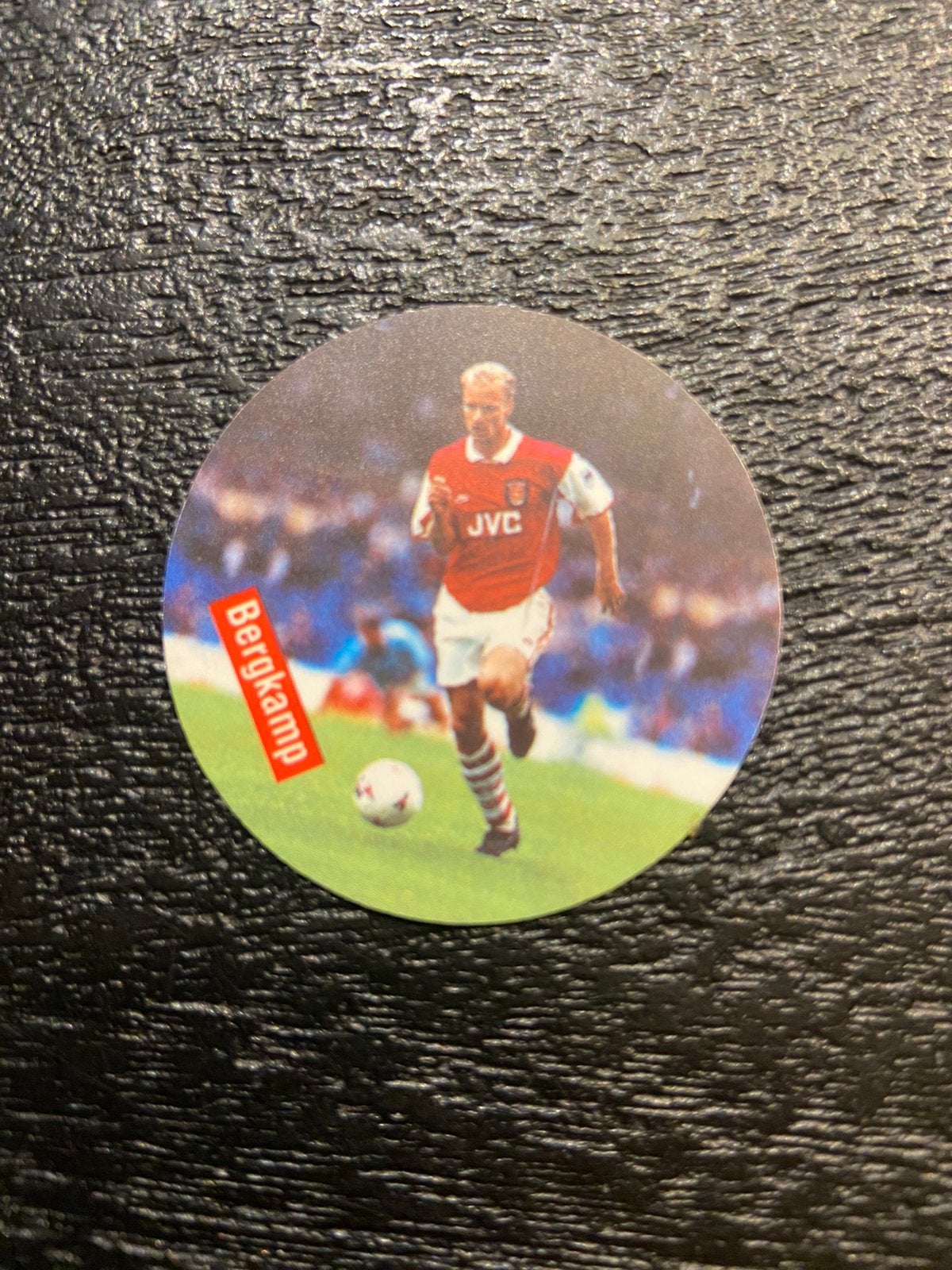 Dennis Bergkamp #3 Flippo Arsenal, 1996, Verzamelen, Ophalen of Verzenden, Losse flippo's