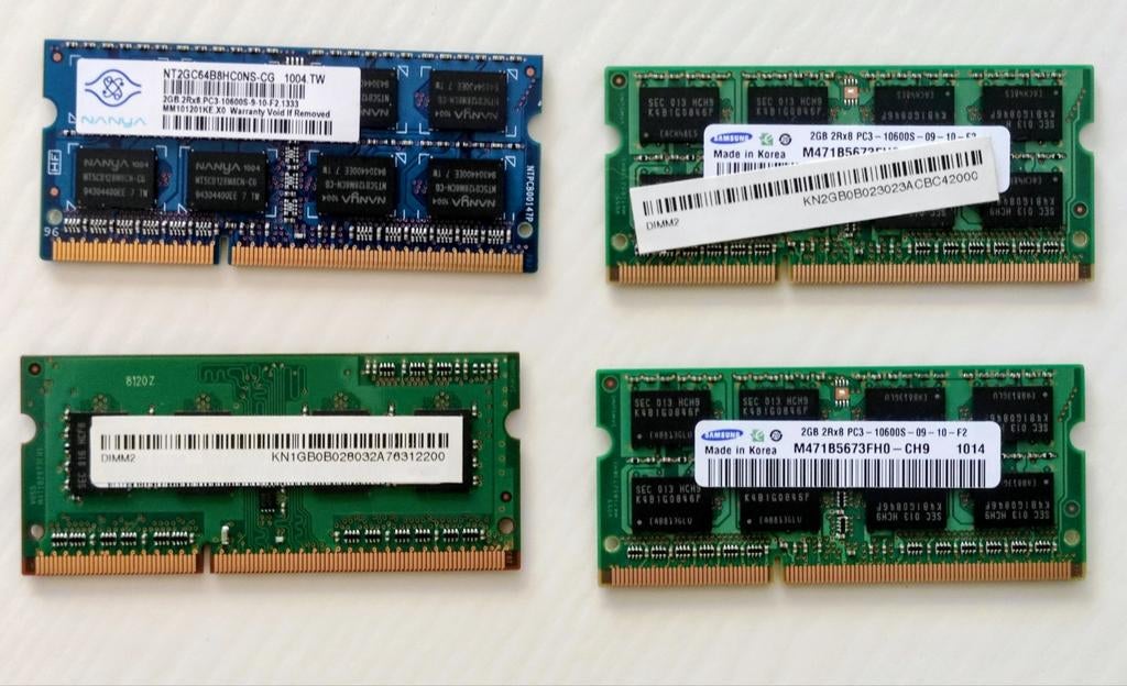Diverse RAM Geheugenmodules voor Laptops - DDR3, Computers en Software, Gebruikt, DDR3, Ophalen of Verzenden, Verschillende snelheden (o.a. 1600MHz, 2400MHz)