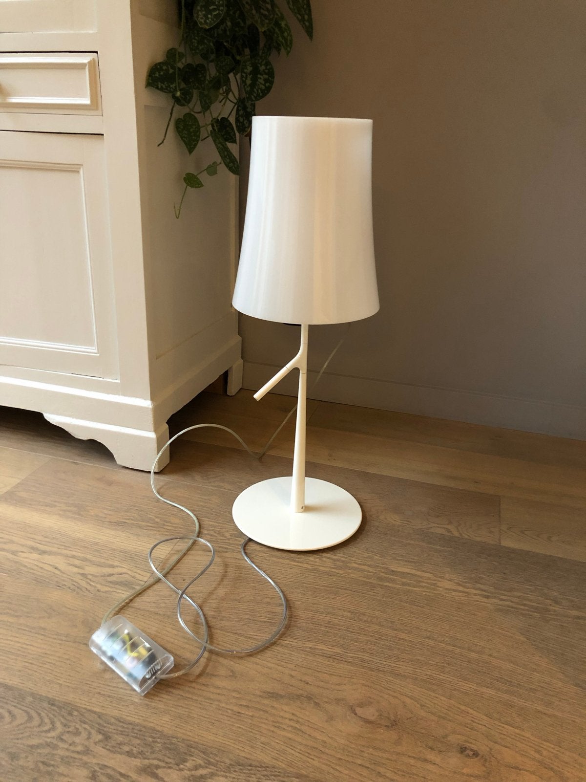 Foscarini Birdie Piccola LED Tafellamp met Touch-schakelaar, LED verlichting, Overige merken, Wit, Metaal