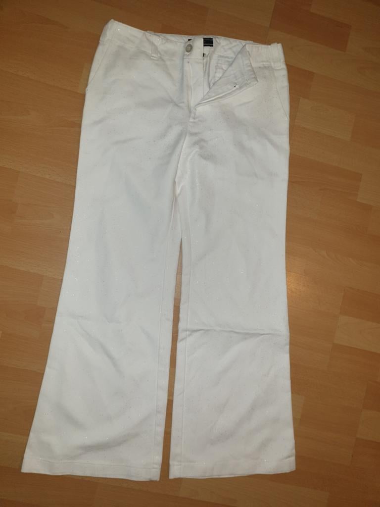 Witte broek met glitter, maat M Joseph, Maat 38/40 (M), JOSEPH, Wit, Ophalen of Verzenden