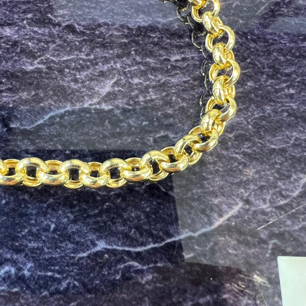 14k gouden armband jasseron schakel nieuw, Ophalen of Verzenden, Nieuw, Goud