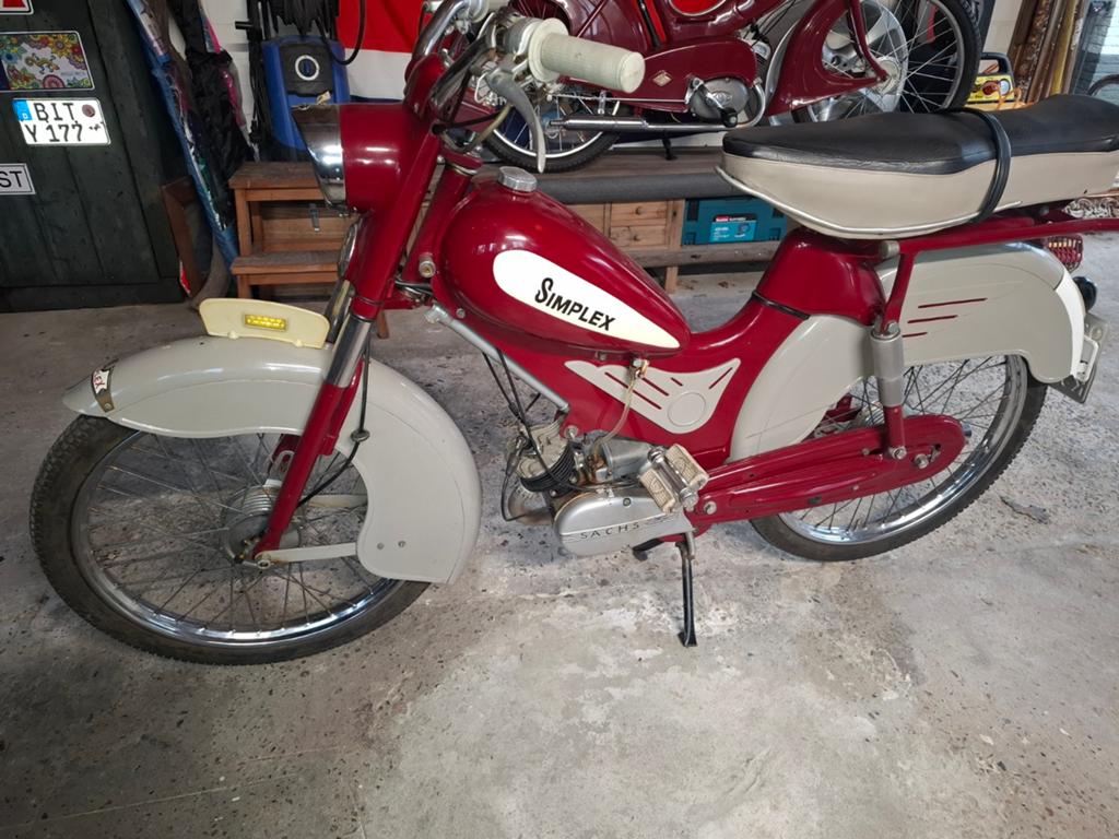 Simplex S5 bromfiets - Klassieke Sachs motor 1957, Fietsen en Brommers, Brommers | Oldtimers, Overige merken, Maximaal 45 km/u