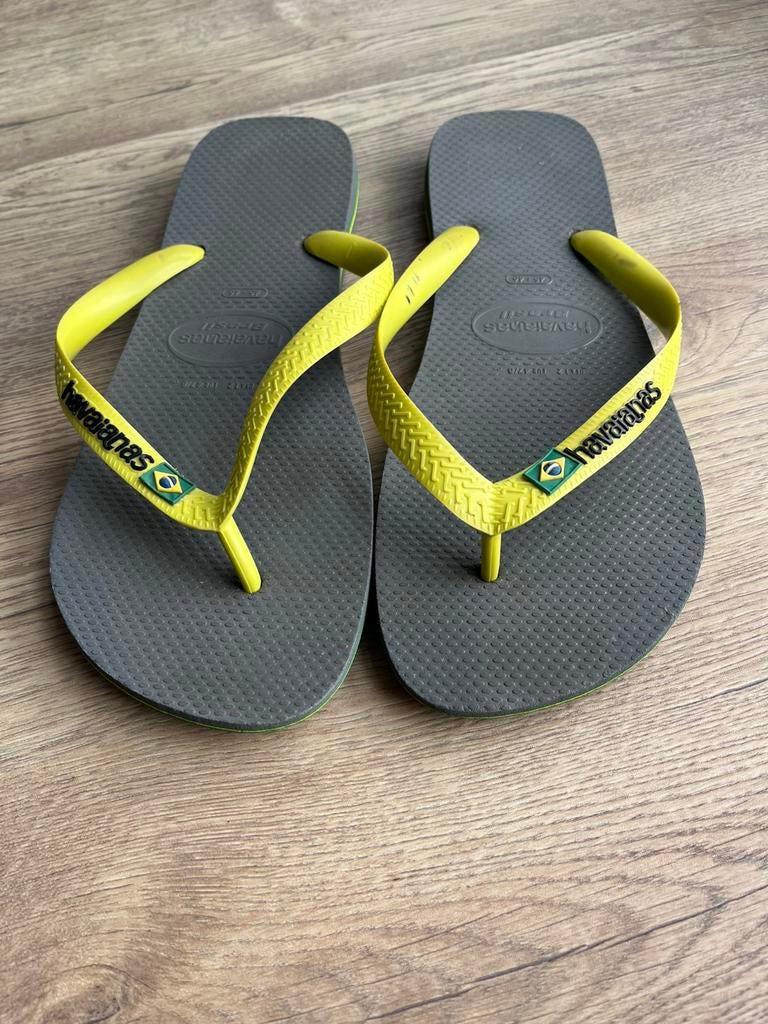 Havaianas heren slipper, maat 45/46., Ophalen of Verzenden, Overige maten, Grijs