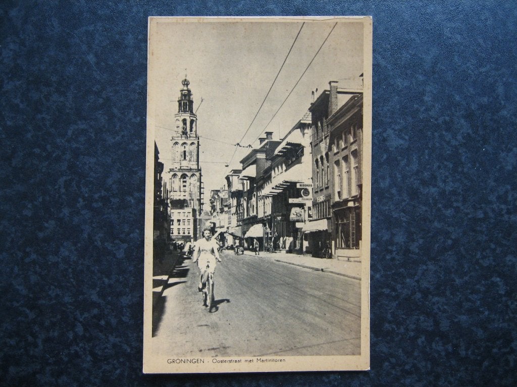GRONINGEN Martinitoren F Oosterstraat, Ophalen of Verzenden, 1940 tot 1960, Groningen