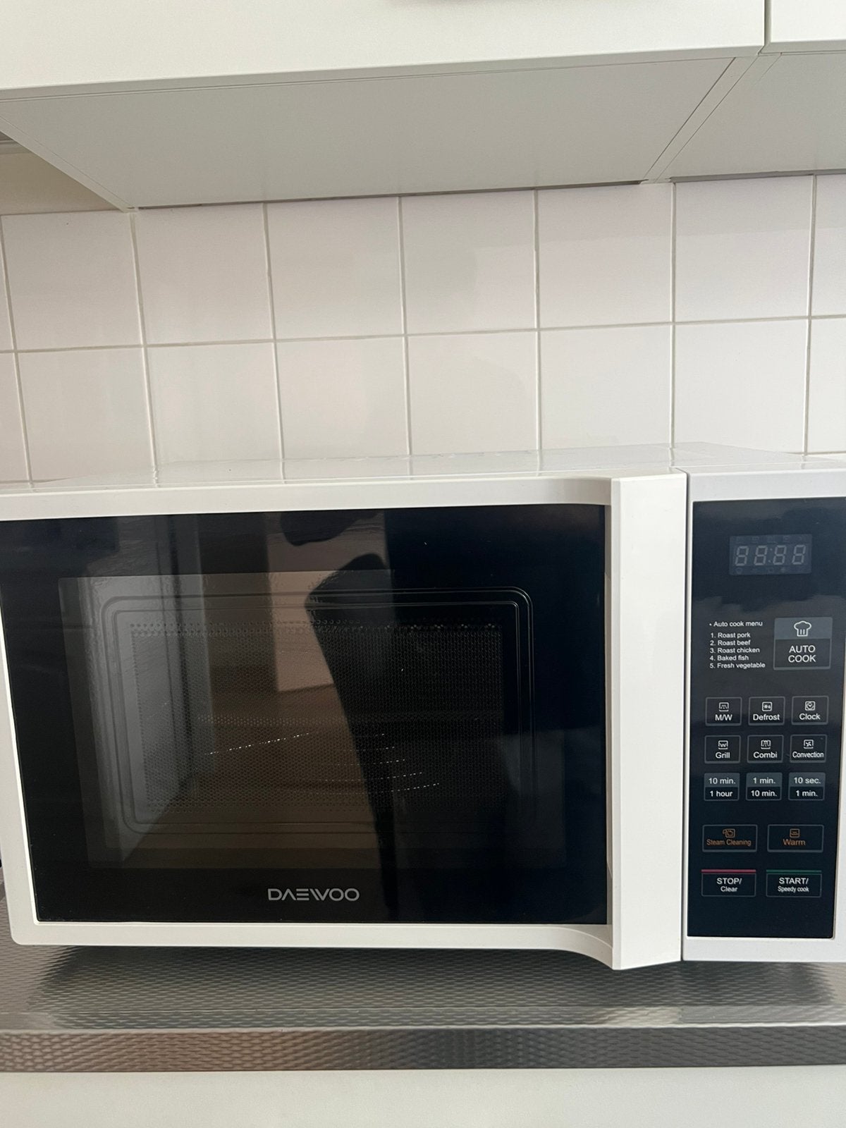 Daewoo Combimagnetron – Magnetron, Grill & Hetelucht – Wit, Witgoed en Apparatuur, Ophalen, Zo goed als nieuw, Grill