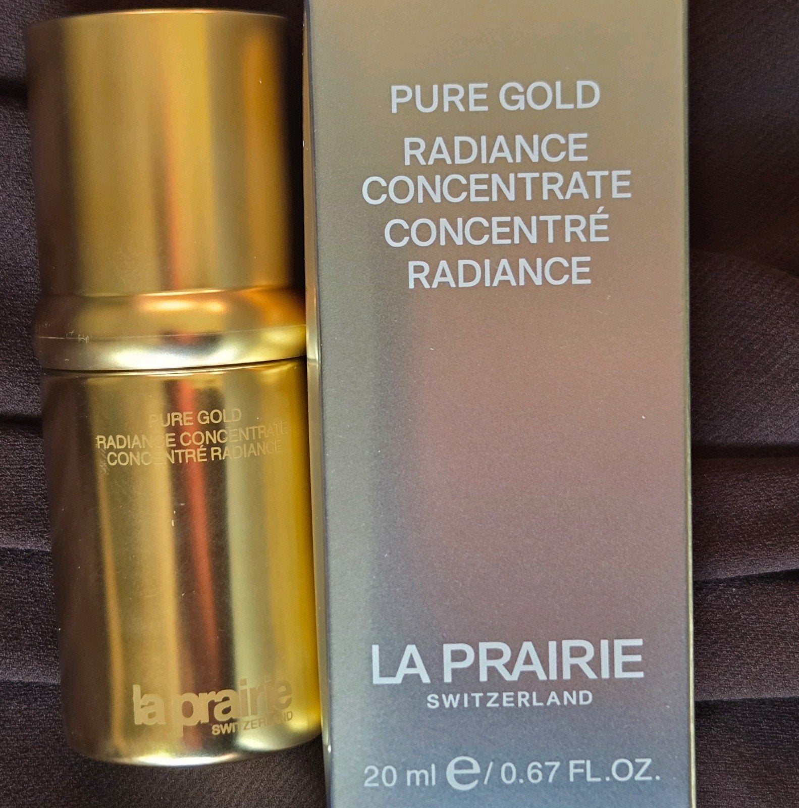 La Prairie Pure Gold Radiance serum sample 20ml, Verzenden, Nieuw