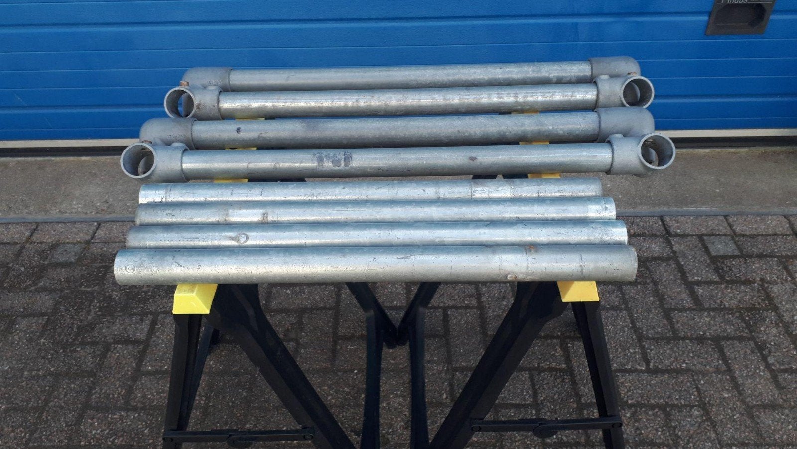 Steigerbuizen 10 stuks met koppelstukken zie foto's, Ophalen, Zo goed als nieuw, Overige typen, Minder dan 2 meter