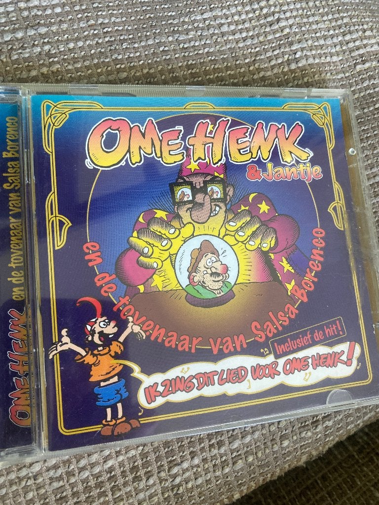 Ome Henk & Jantje - En de tovenaar van Salsa Borenco CD, Inclusief boekje, Gebruikt, Ophalen of Verzenden, Feestmuziek