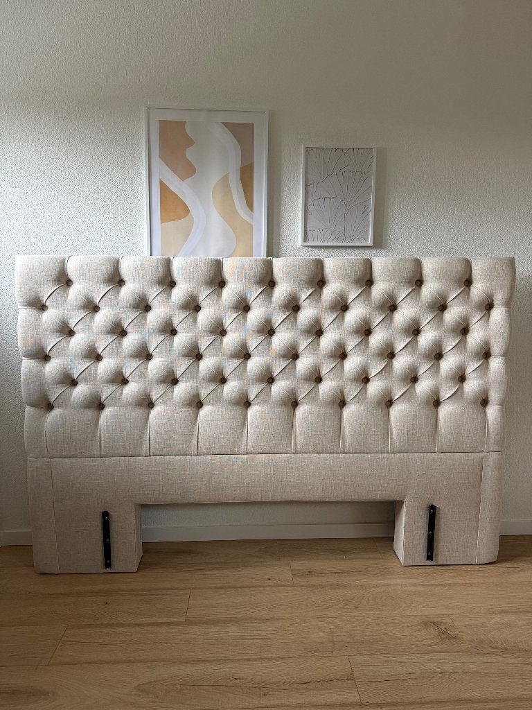 Swiss Sense hoofdbord, Ophalen, Beige, Tweepersoons, Zo goed als nieuw