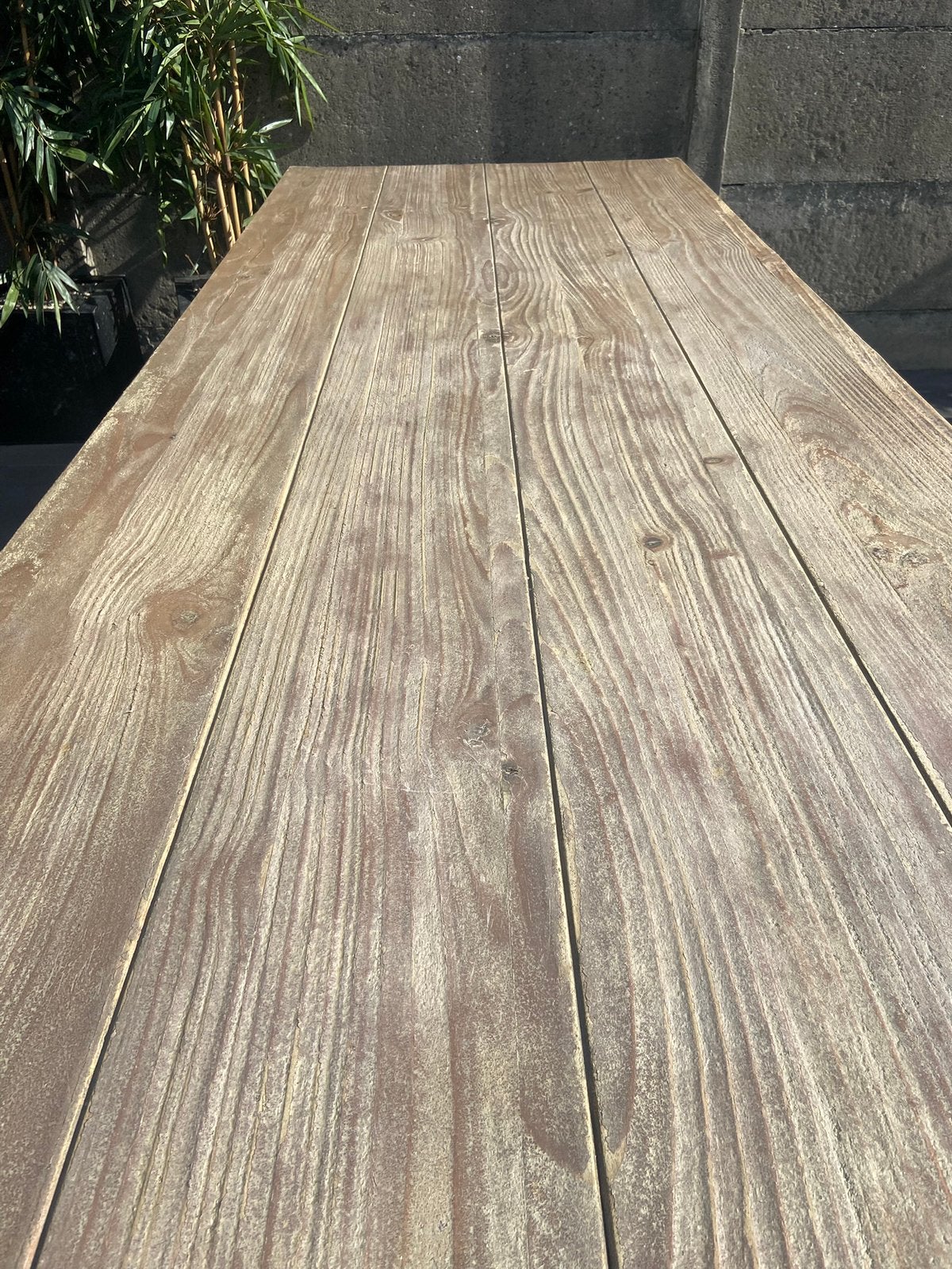Te koop tuintafel, Tuin en Terras, Tuintafels, Ophalen, Zo goed als nieuw, Rechthoekig, Hout