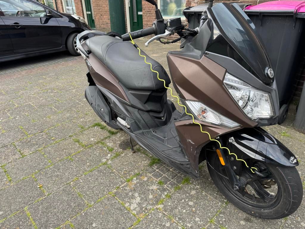 Sym Jet 14 Scooter - Bruin, Goede Staat, Ophalen, Gebruikt, Maximaal 45 km/u, Benzine