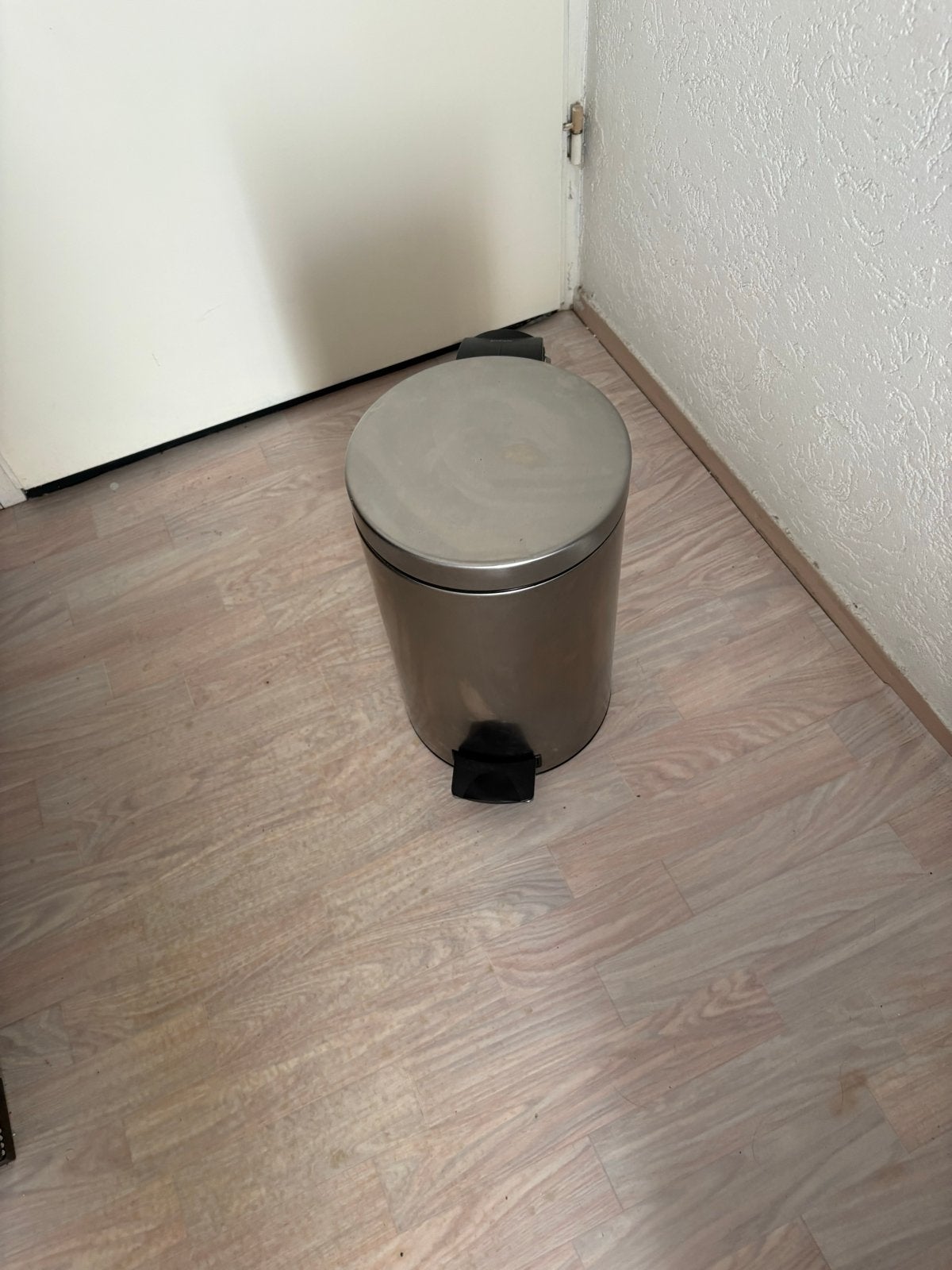 Brabantia pedaalemmer 12 liter - RVS, Gebruikt, Met pedaal, Ophalen of Verzenden, Rvs