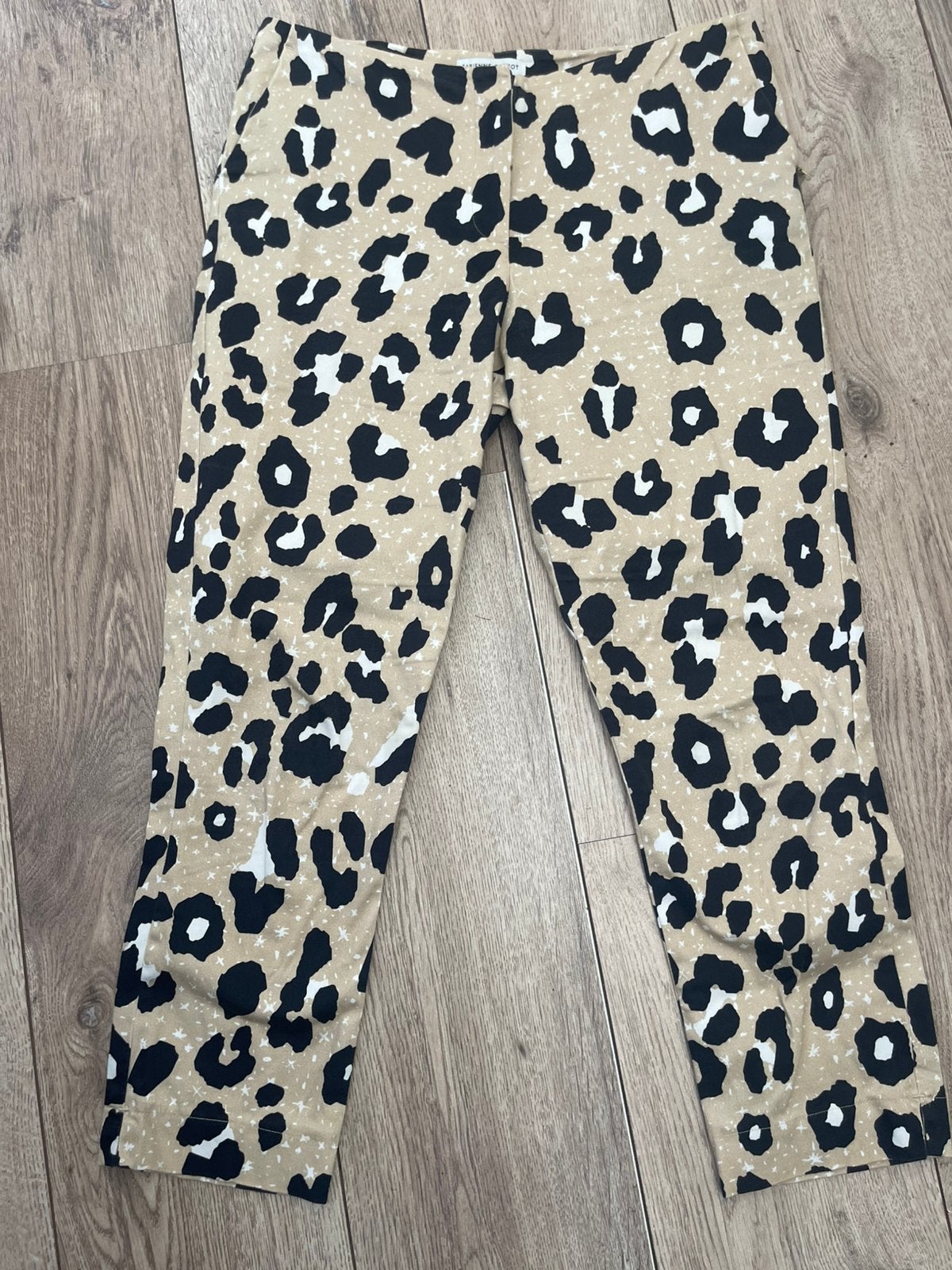 Fabienne Chapot stretch broek met dieren print maat 36, Zwart, Ophalen of Verzenden, Zo goed als nieuw, Maat 36 (S)