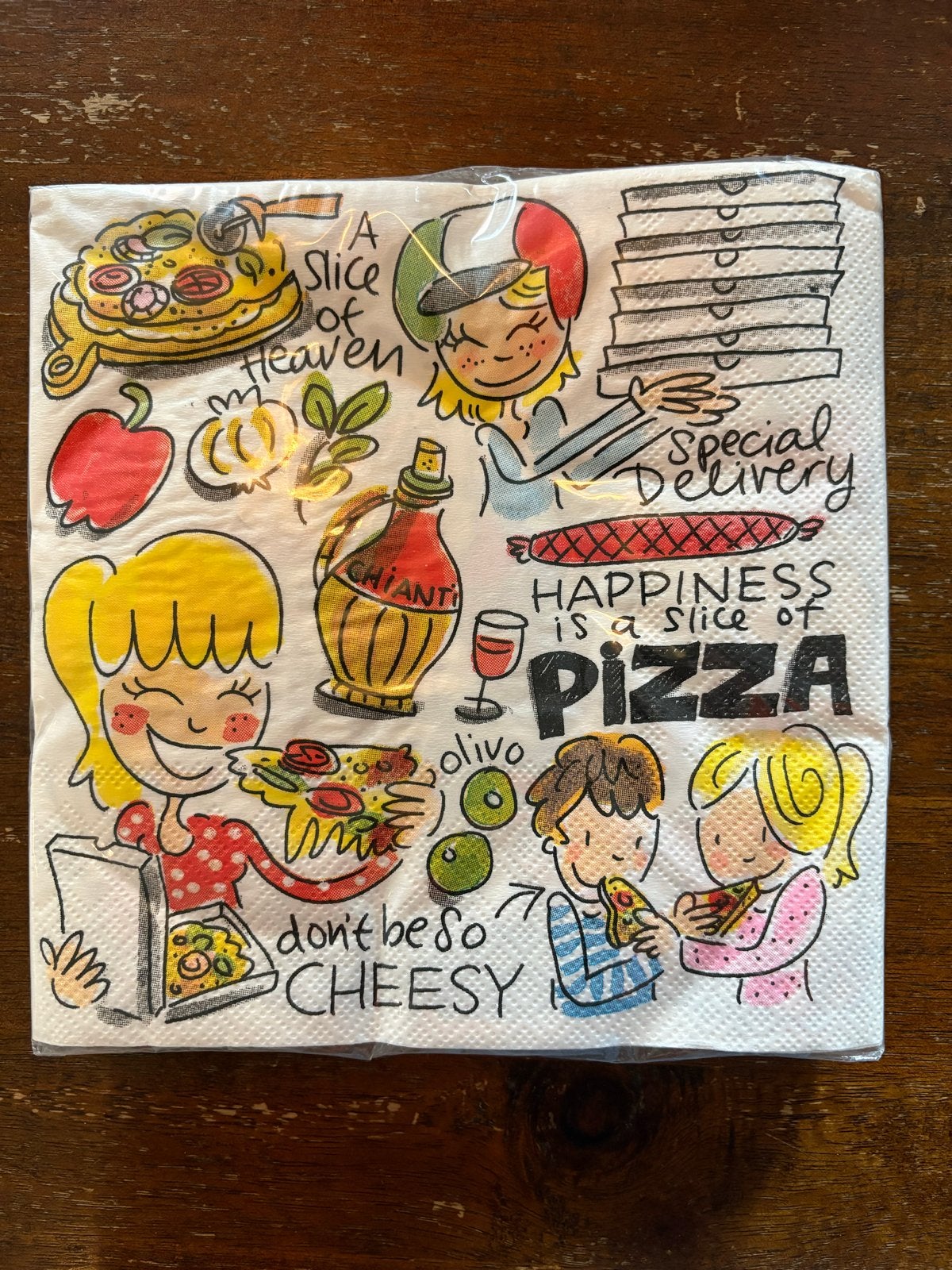 Blond Amsterdam servetten pizza - Nieuw, Overige typen, Nieuw, Papier/karton, Ophalen of Verzenden