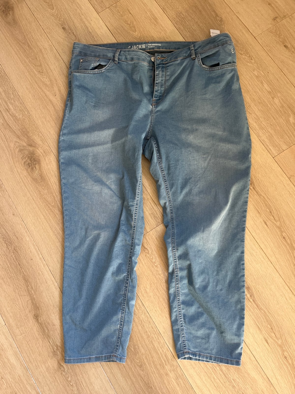 Jackie jeans van Miss Etam - Maat 48/28, Kleding | Dames, Ophalen, Zo goed als nieuw, Blauw, Broek of Spijkerbroek