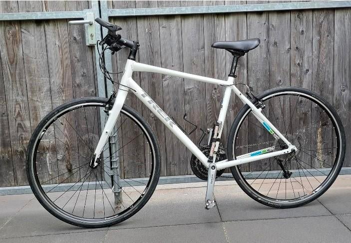 Te koop Trek racefiets met recht stuur, Fietsen en Brommers, Overige merken, Velgrem, 49 tot 53 cm, Ophalen of Verzenden