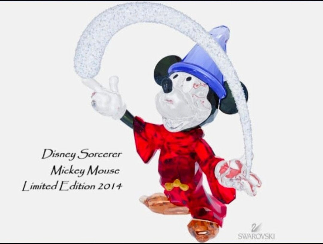 Disney Sorcerer Mickey Mouse Limited Edition 2014, Verzamelen, Swarovski, Ophalen, Zo goed als nieuw, Figuurtje