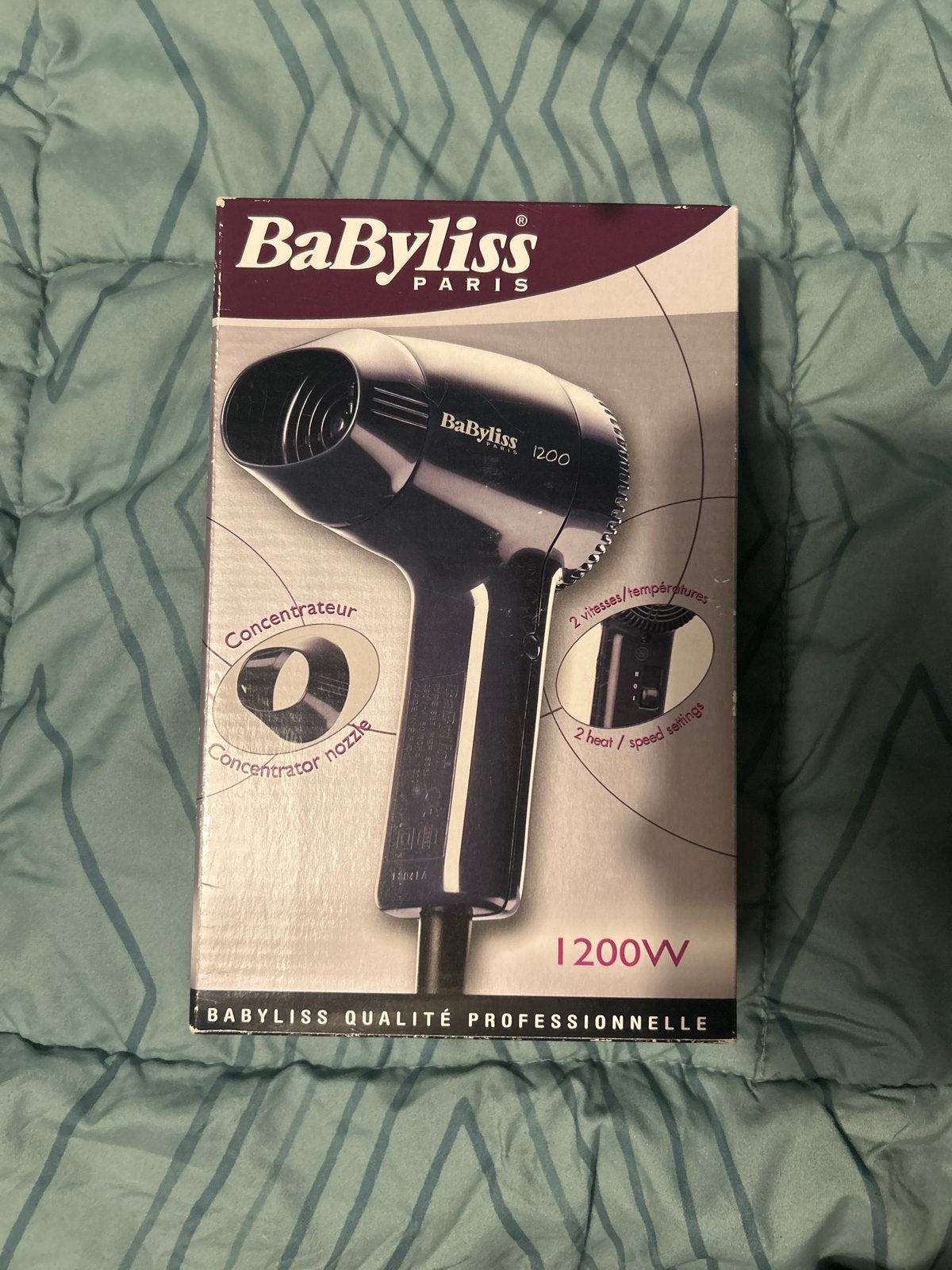 BaByliss Paris 1200W Föhn - Compact en Krachtig, Ophalen of Verzenden, Nieuw, Haarverzorging