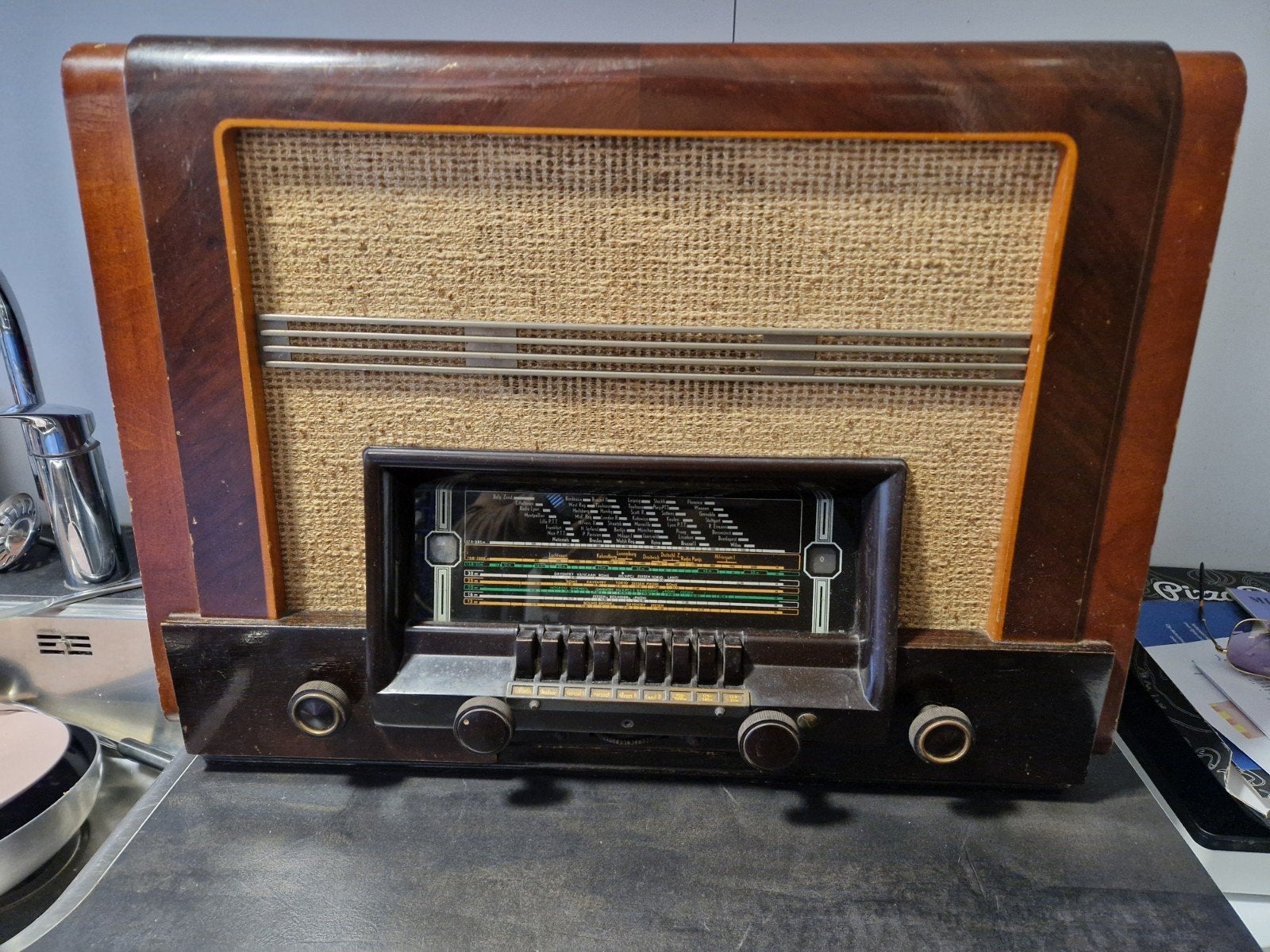 Philips Radio Pre war 1939 Buizenradio, Antiek en Kunst, Antiek | Tv's en Audio, Ophalen