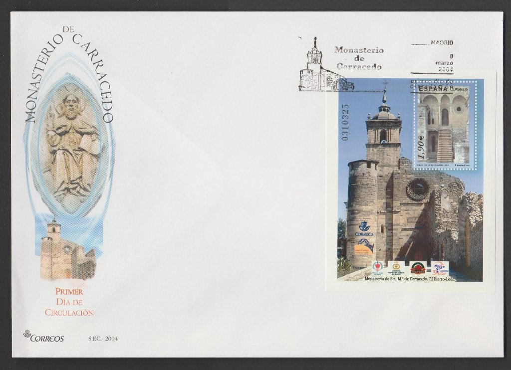 Spanje - FDC Michelnr 3935 - klooster Santa Maria Carracedo, Verzenden, Postfris