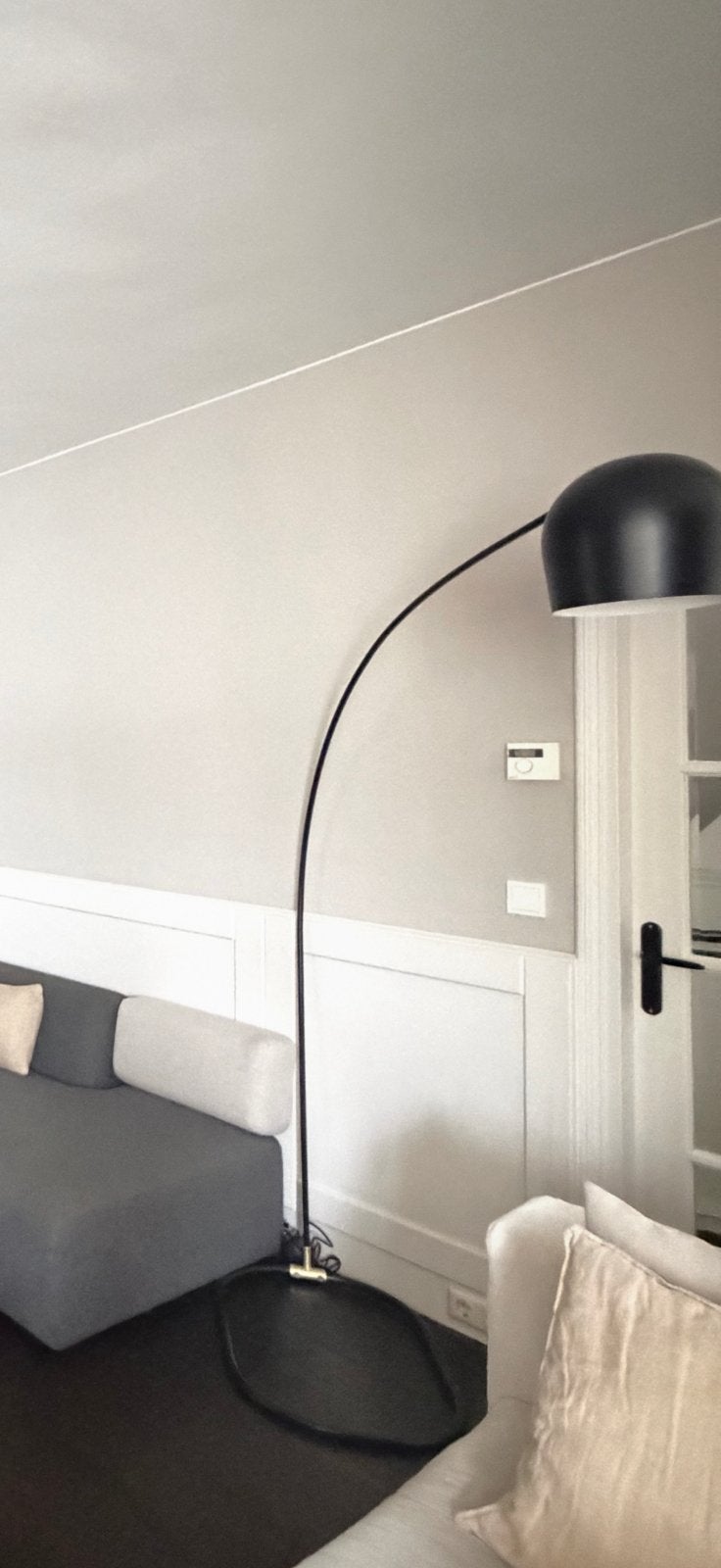 Bolia (boog) lamp zwarte, Huis en Inrichting, Ophalen, Scandinavisch, Zo goed als nieuw, Metaal