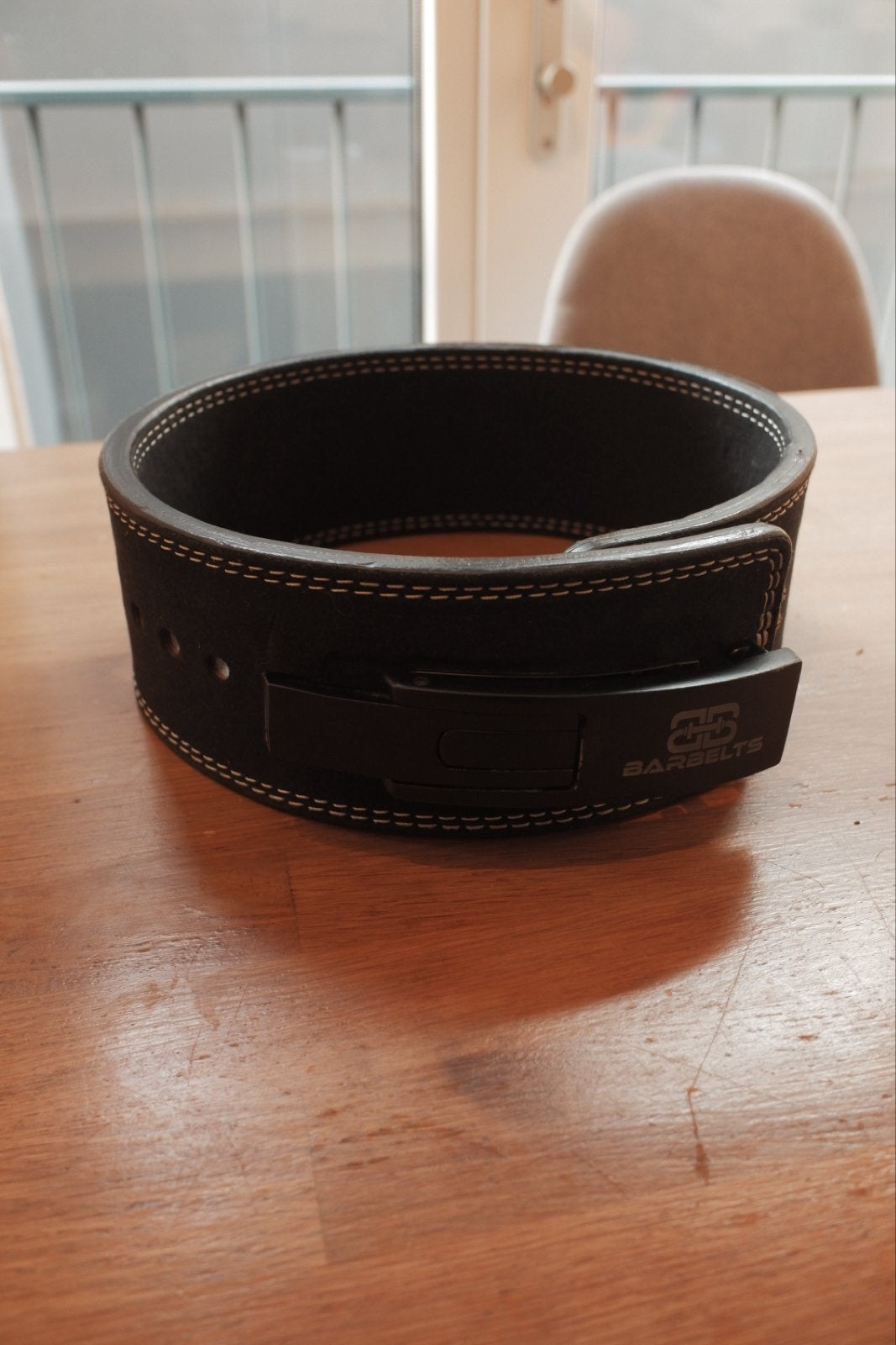 Barbelts Powerlifting Belt Maat L 10mm, Ophalen of Verzenden, Gebruikt, Rug, Halterriem