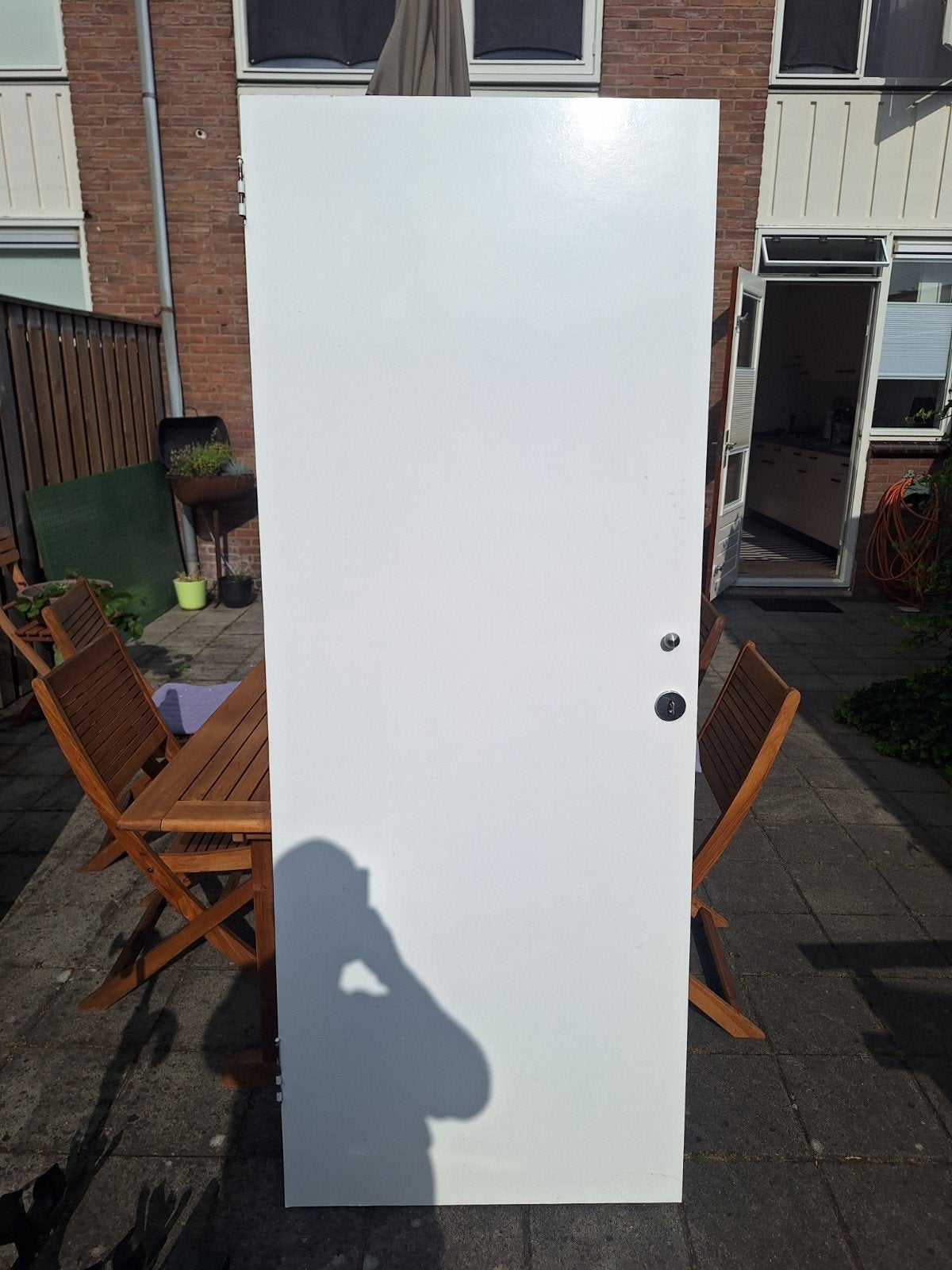 Kastdeur wit 77x198.5 cm met sleutel, Ophalen, Gebruikt, Minder dan 80 cm, Binnendeur