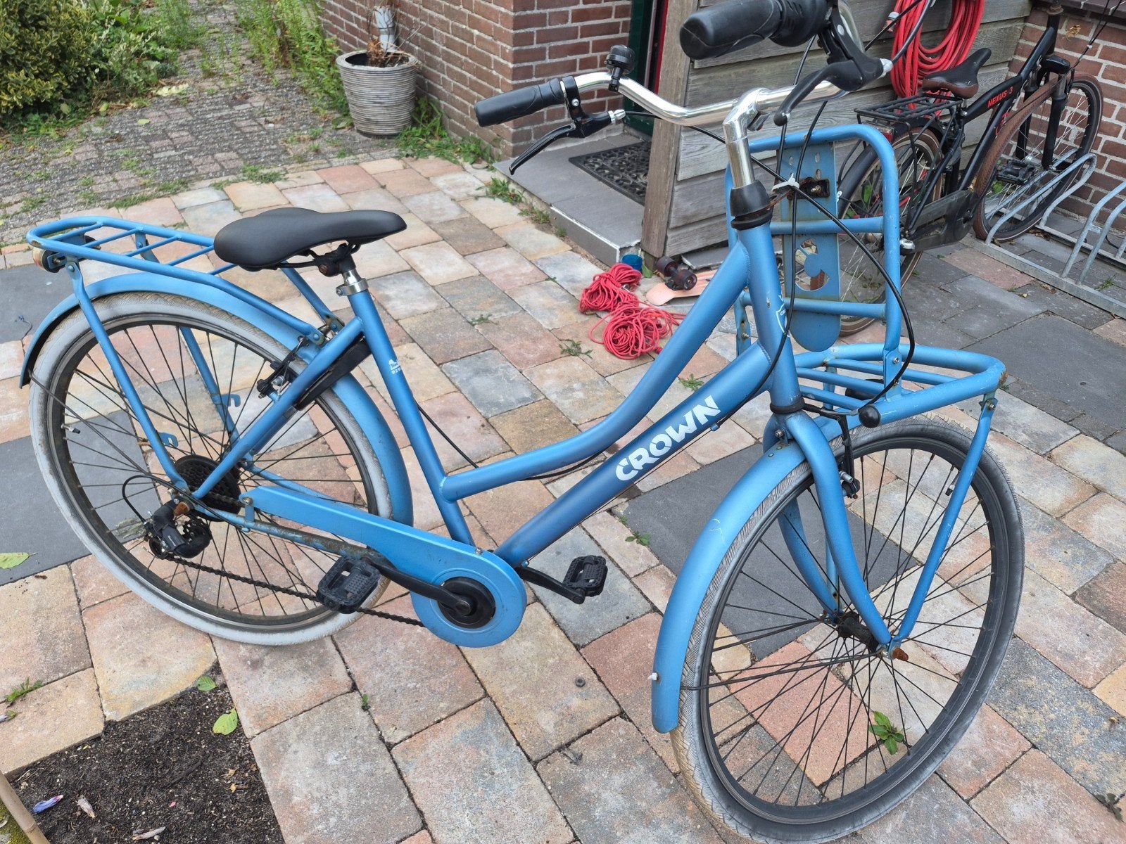 Crown Transportfiets - 7 versnellingen, Gebruikt, Velgrem, Versnellingen, 50 tot 53 cm