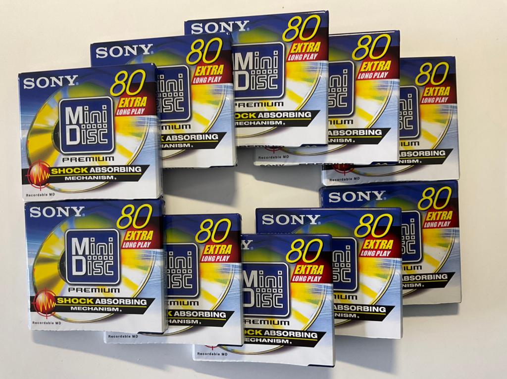 Minidisc’s SONY PREMIUM 80 10x nieuw in verpakking long play, Ophalen of Verzenden