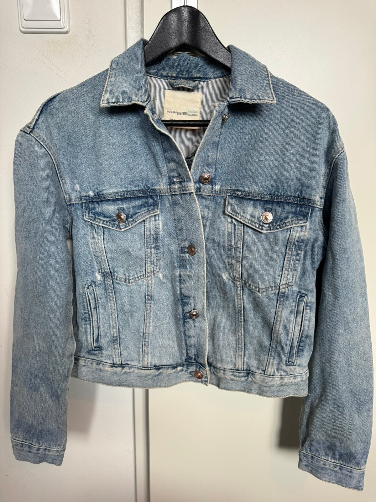 Spijkerjasje Zara, Ophalen of Verzenden, Zo goed als nieuw, Blauw
