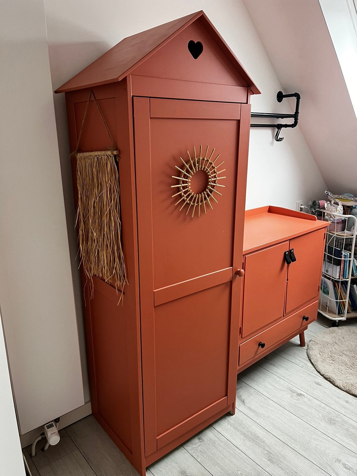 Vintage Commode en kast, Ophalen, 50 tot 70 cm, 90 tot 105 cm, 100 cm of meer