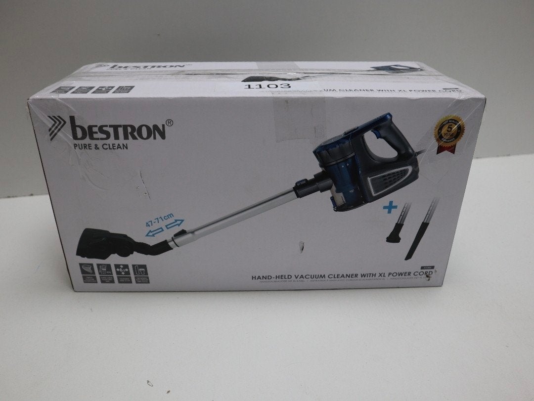 Bestron AVC800/VC608-3 Steelstofzuiger met snoer, Overige merken, Draadloos, Ophalen of Verzenden, Zo goed als nieuw