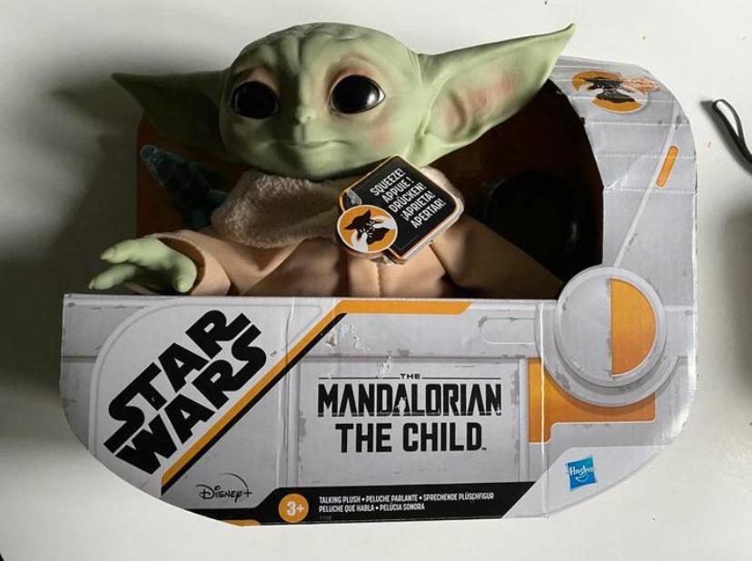 Baby yoda star wars, Ophalen of Verzenden, Zo goed als nieuw, Actiefiguurtje