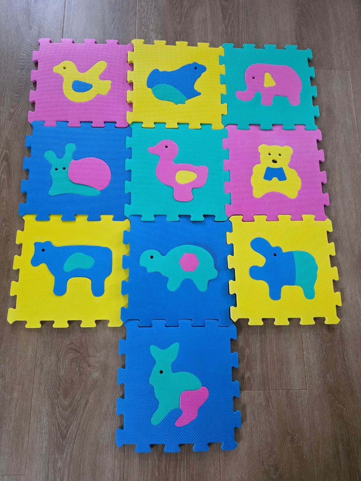 Puzzel  van Foam, Ophalen