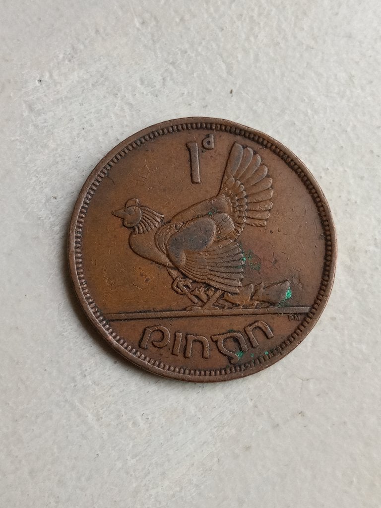 Ierland 1 penny 1943., Ophalen of Verzenden, Overige landen, Losse munt