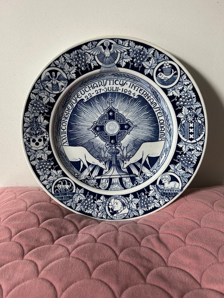 Delfts blauw bord, Ophalen
