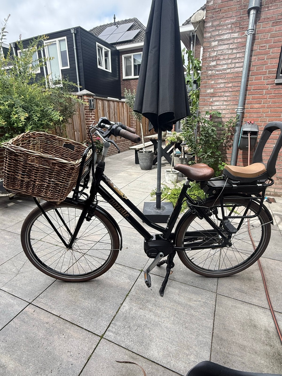 Gazelle Miss Grace E-bike met 2 Urban Iki zitjes, Ophalen, Gazelle, Trommelrem, 53 tot 56 cm