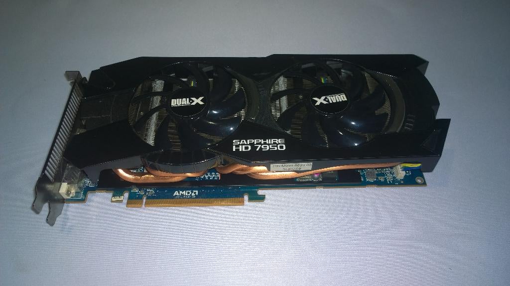 Radeon HD 7950 Dual-X, vers onderhoud,  Stress-tested (55C), Computers en Software, Videokaarten, Ophalen, PCI-Express 3, AMD