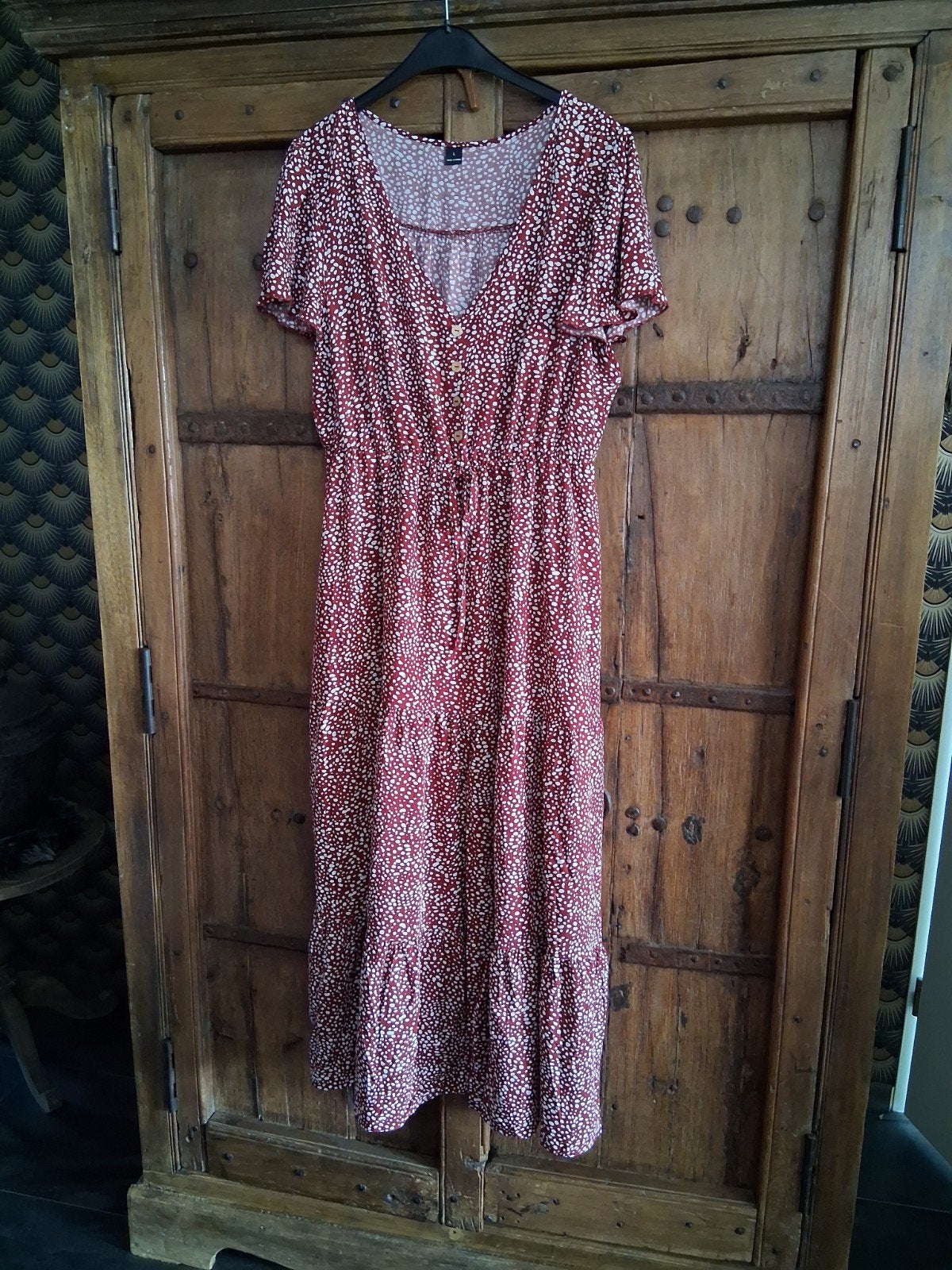 lange jurk!, Kleding | Dames, Maat 46/48 (XL) of groter, Ophalen of Verzenden, Zo goed als nieuw, Rood