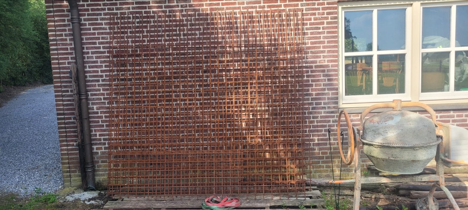 Betonmatten, bouwstaal 10mm, Doe-het-zelf en Verbouw, Metalen, Ophalen, Gebruikt, IJzer