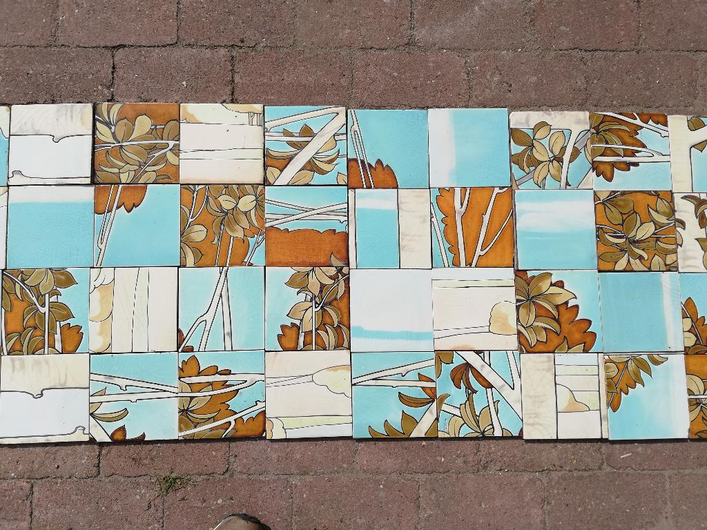 334x58cm Unieke mix match art nouveau Maison Helman