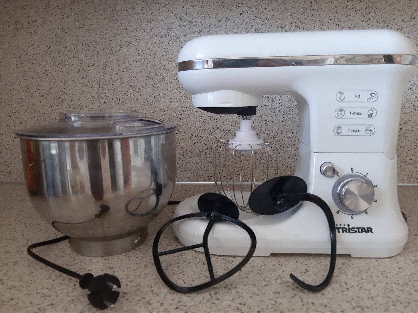 Tristar keukenmachine - zo goed als nieuw, 4 liter of meer, Ophalen, Zo goed als nieuw, 3 snelheden of meer