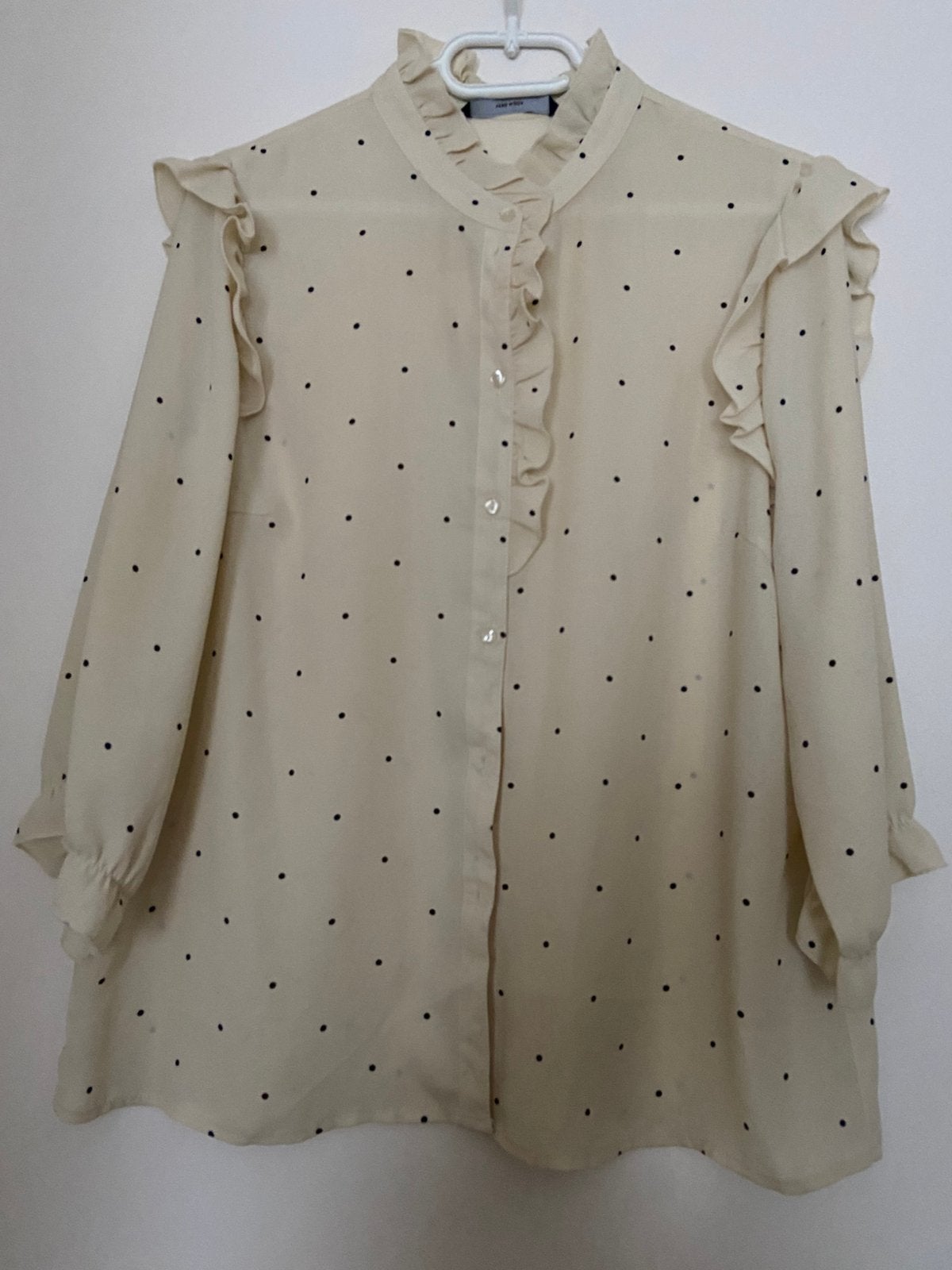 Vera Moda blouse maat L, Ophalen of Verzenden, Zo goed als nieuw, Maat 42/44 (L), Beige