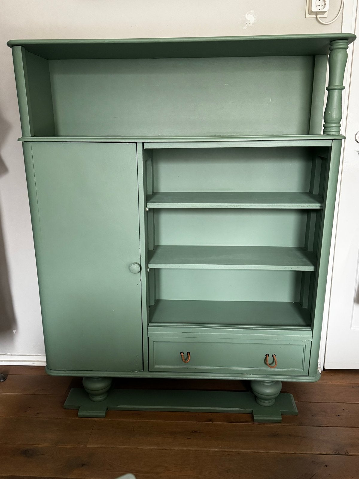 Originele karakteristieke Vintage Kast met Planken en Lades, Ophalen, Gebruikt, 100 tot 150 cm, 100 tot 150 cm