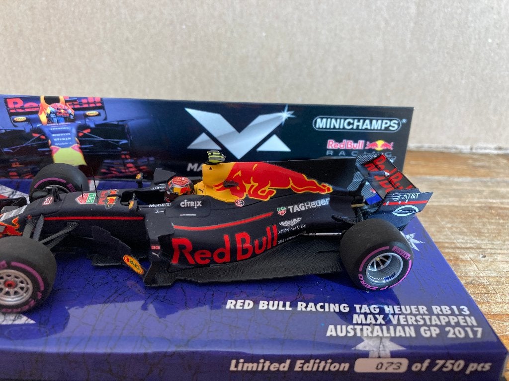 ✅ Max Verstappen 1:43 editie 25 Australian GP 2017 RB13 F1, Ophalen of Verzenden, Nieuw, Formule 1